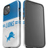 NFL Detroit Lions White Striped iPhone 15 Impact Case